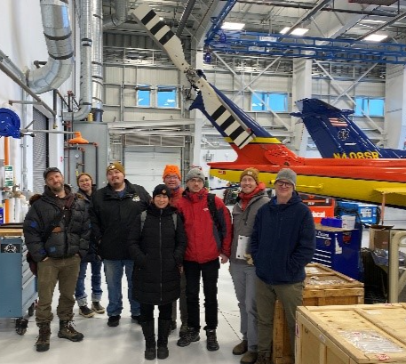 Arctic PISCES team members visiting the North Slope Borough Department of Search and Rescue